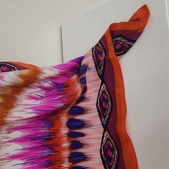 Trina Turk Theodore Dress 100%Silk Size XS Small Elegant Glam Coastal Bohemian - Picture 7 of 12